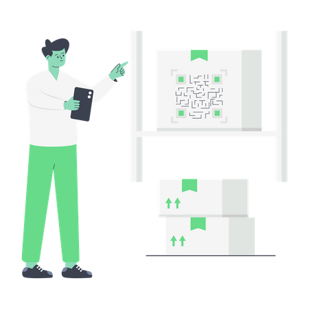 Barcode Scanning  Illustration