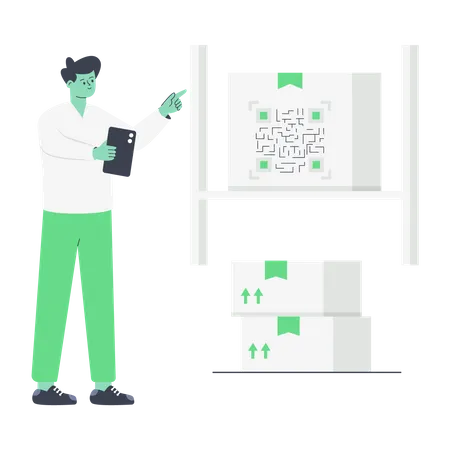 Barcode Scanning  Illustration