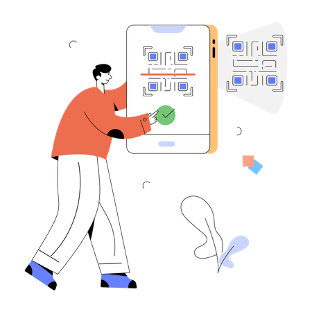 Barcode Scanning  Illustration