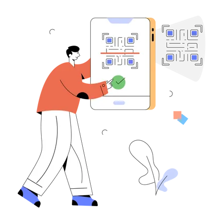 Barcode Scanning  Illustration