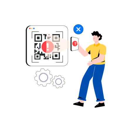 Barcodefehler  Illustration
