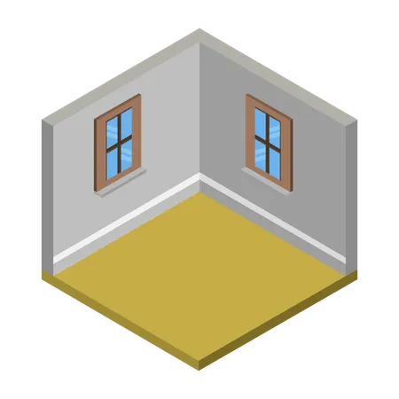 何もない部屋  イラスト