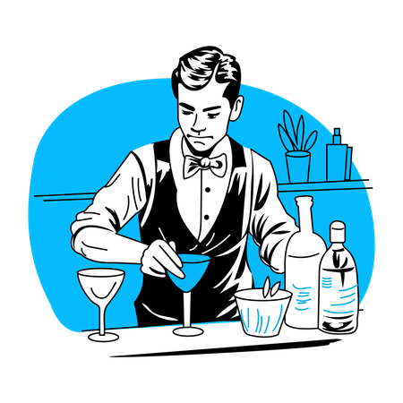 Barman  Illustration