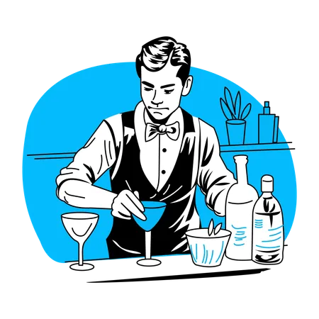 Barman  Illustration