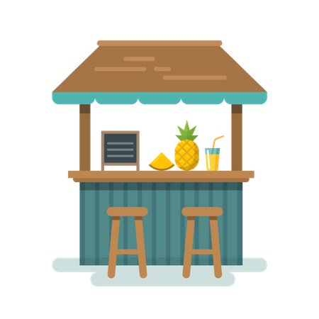 Barra de bar  Ilustración