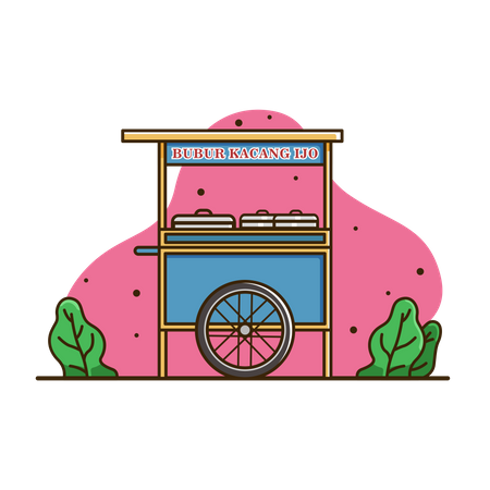 Barraca de comida  Illustration