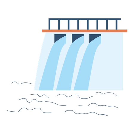 Barrage hydroélectrique  Illustration