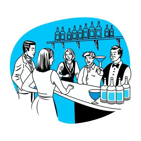 Bar  Illustration