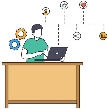 Base de datos en la nube  Ilustración