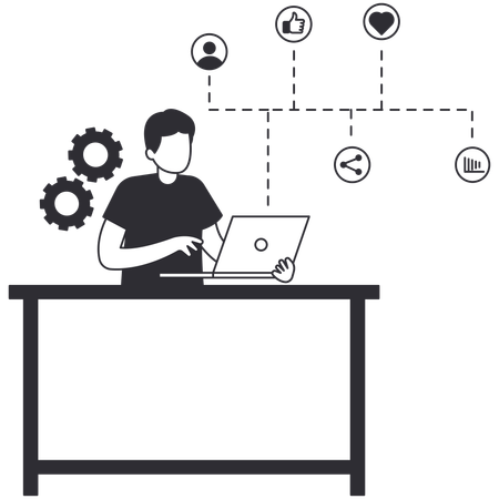 Base de datos en la nube  Ilustración