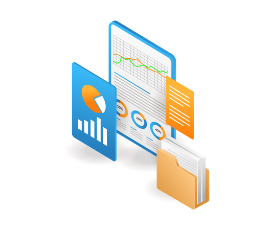 Base de données d'analyse des performances commerciales  Illustration