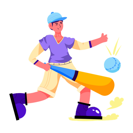 Baseball Batter  Illustration