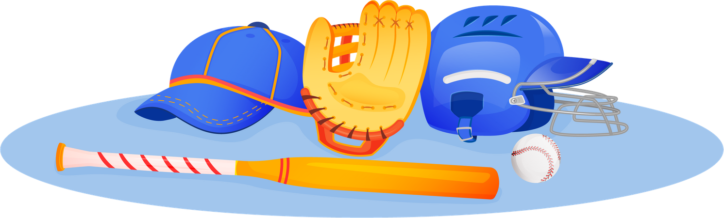 Baseball Equipment  Illustration