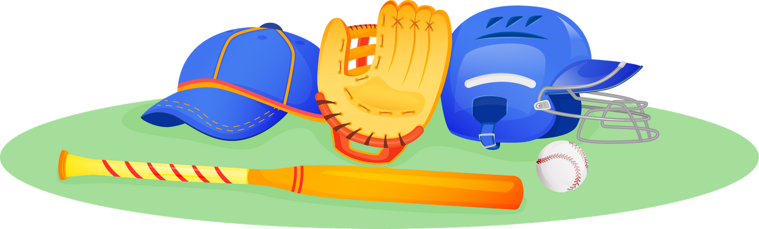 Baseball gear  Illustration