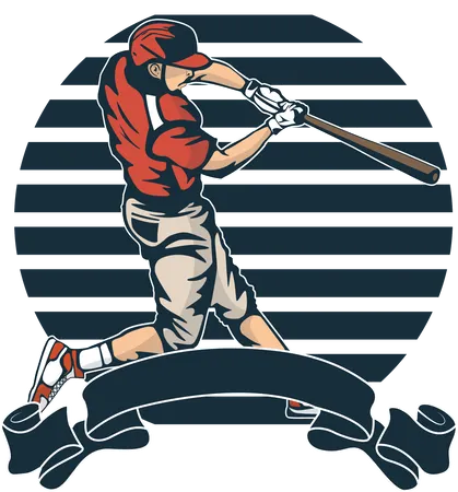 Baseball League  Illustration