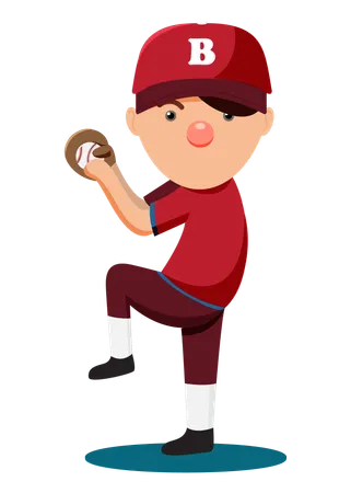 Baseball player  Illustration