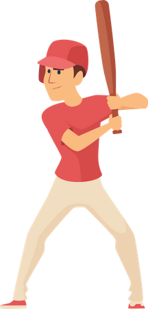 Baseball player Illustration