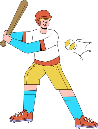 Baseball player Illustration