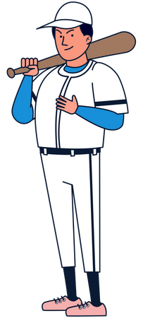 Baseball player  Illustration