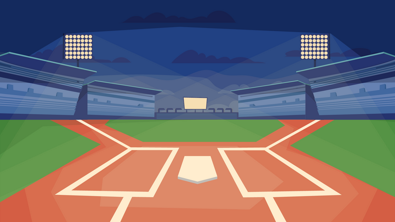Baseball Stadion  Illustration