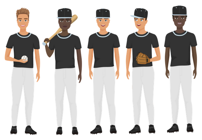 Baseball team Illustration