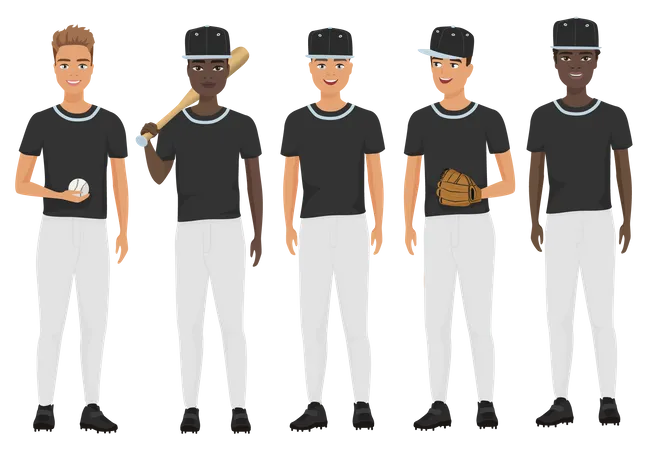 Baseball team Illustration