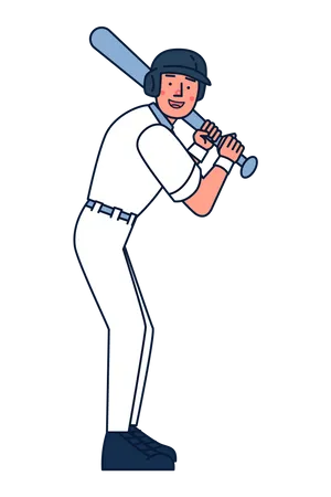 Baseballspieler  Illustration