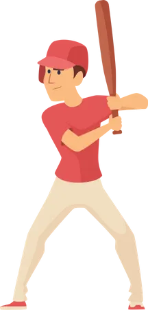 Baseballspieler  Illustration