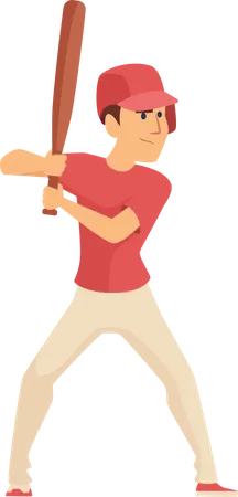 Baseballspieler  Illustration