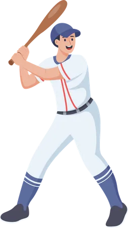 Baseballspieler  Illustration