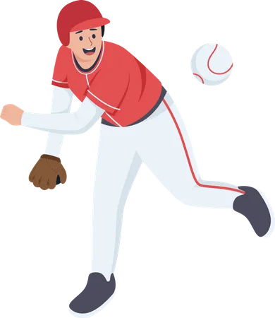 Baseballspieler  Illustration