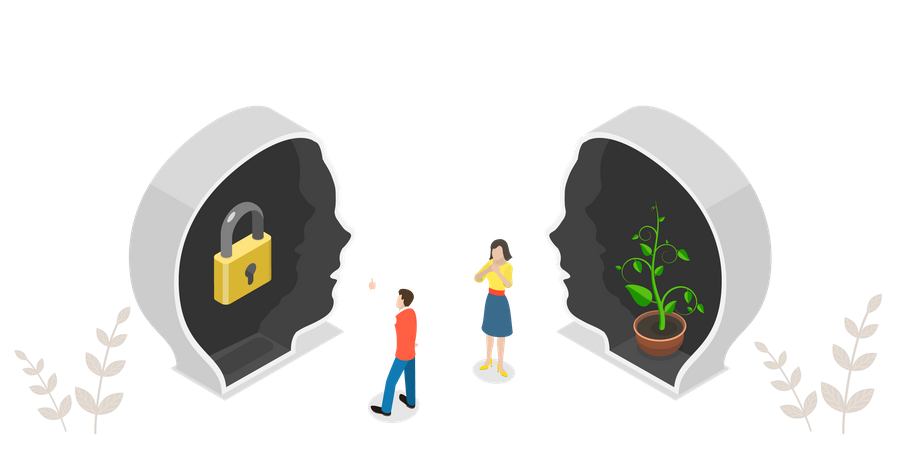 Basic Human Mindset  Illustration