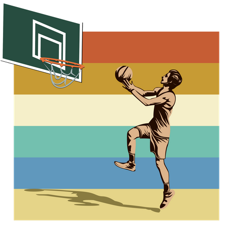 Tir de basket  Illustration