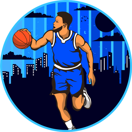 Ville de basket-ball  Illustration