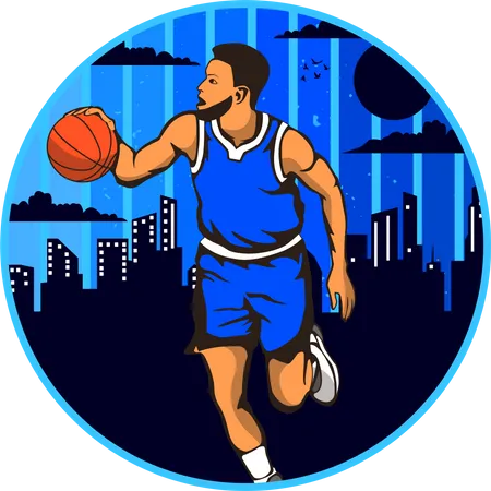 Ville de basket-ball  Illustration