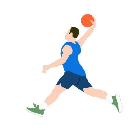 Basketball-Athlet  Illustration