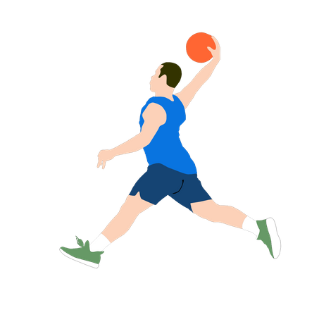 Basketball Athlete  Illustration