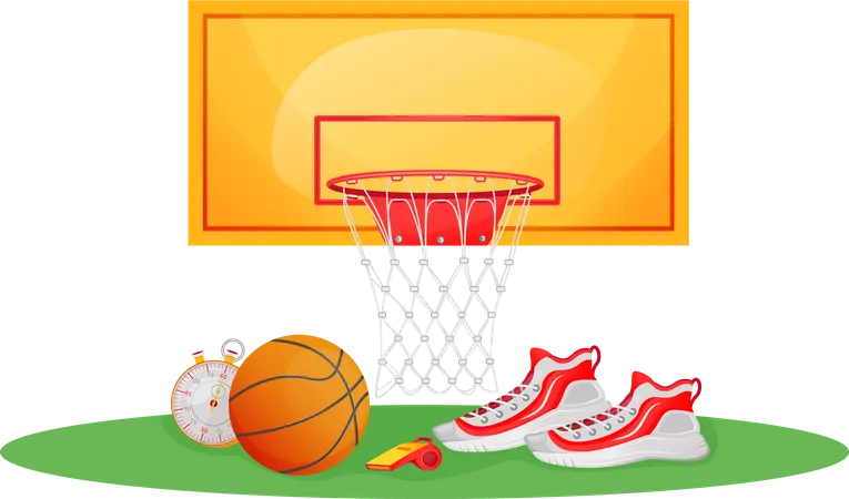 Basketballausrüstung  Illustration
