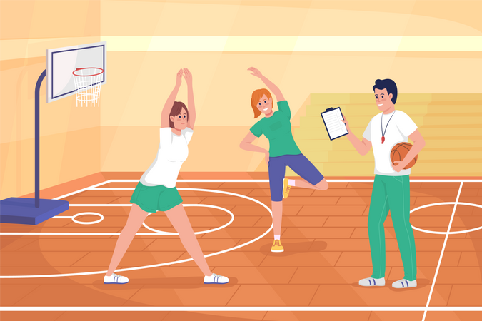 Basketball class Illustration