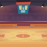 illustration for basketball court