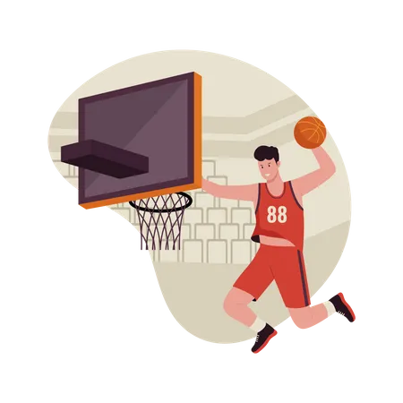 Basketball Exercise  Illustration