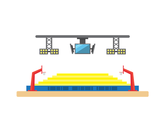 Basketball ground  Illustration