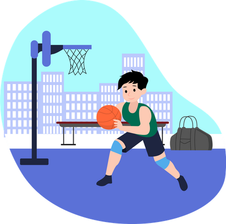 Basketball Match  Illustration