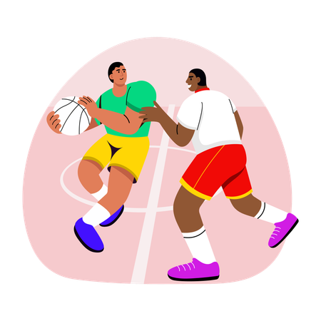 Basketball match  Illustration