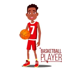バスケットボール選手の子供 イラストパック