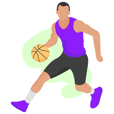 Sports Illustrations In Flat Style Illustration