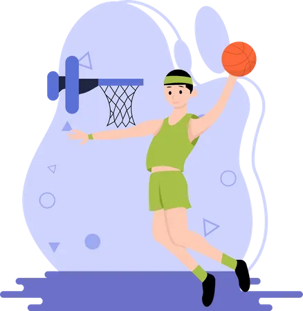 Basketball Player  Illustration