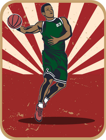 Basketball Player  Illustration