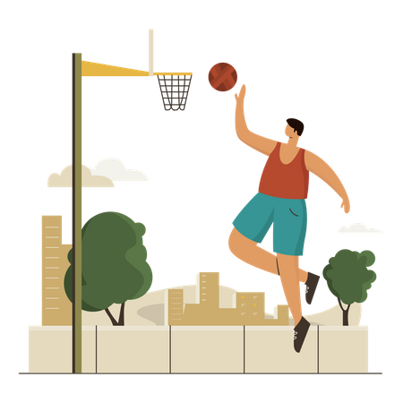 Basketball Player  Illustration