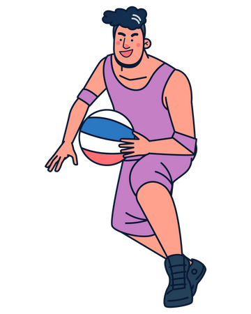 Basketball Player  Illustration